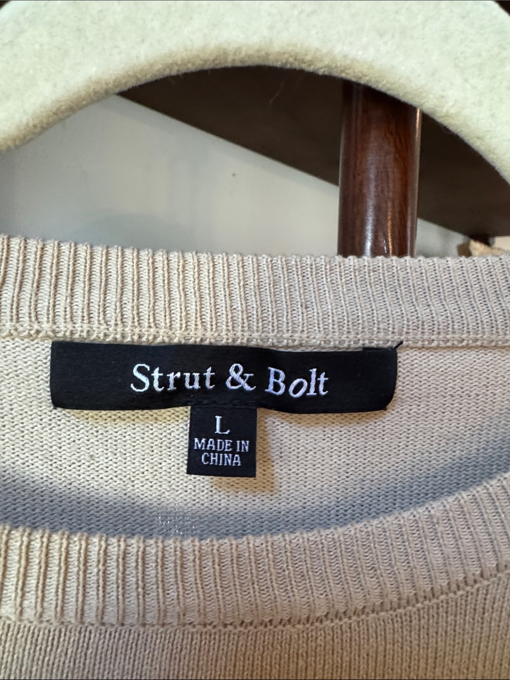 Strut  & Bolt Cream Ruffle Sleeve Sweater Top - Picture 2 of 3